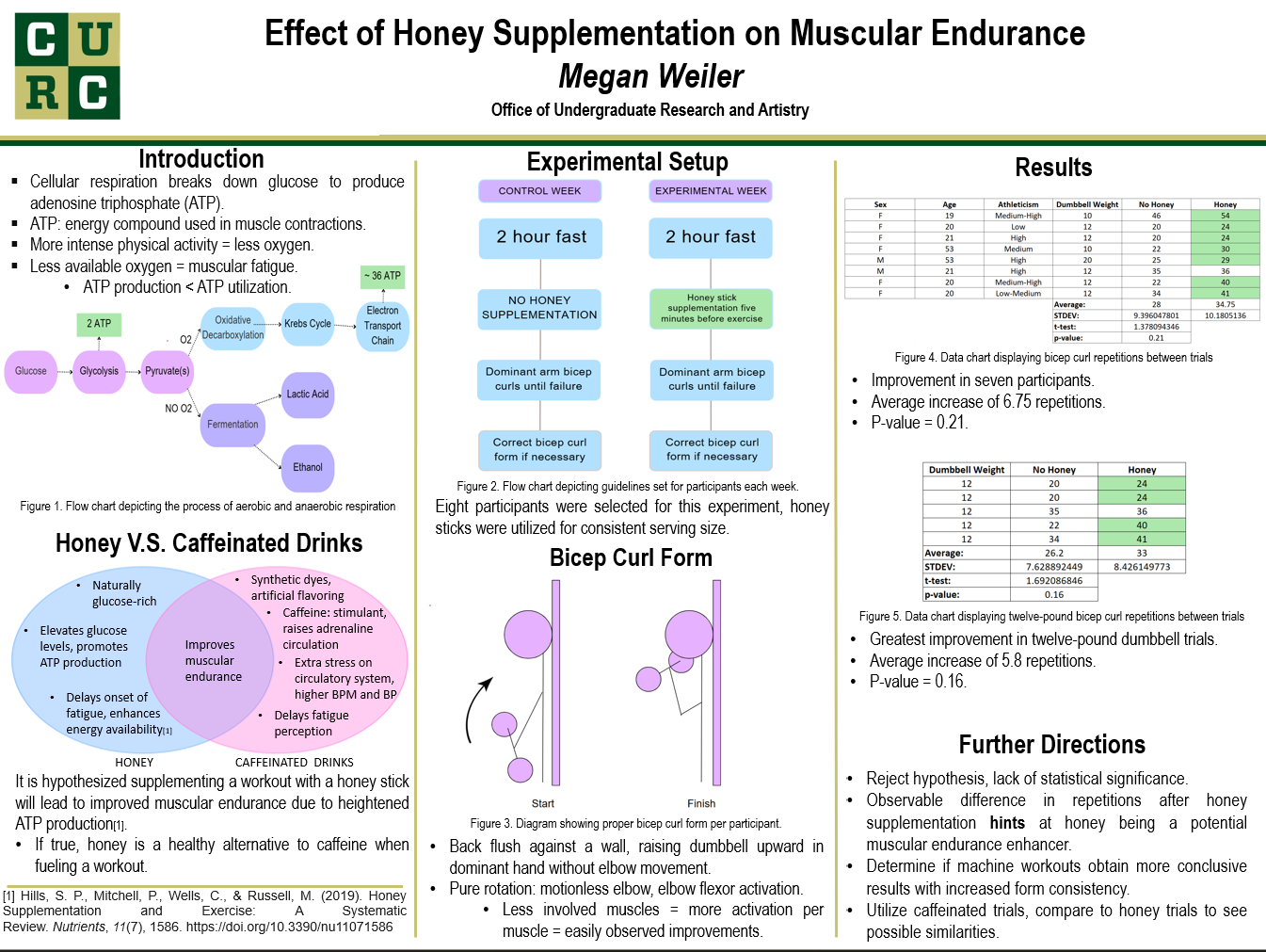 Effect of Honey Supplementation on Muscular Endurance