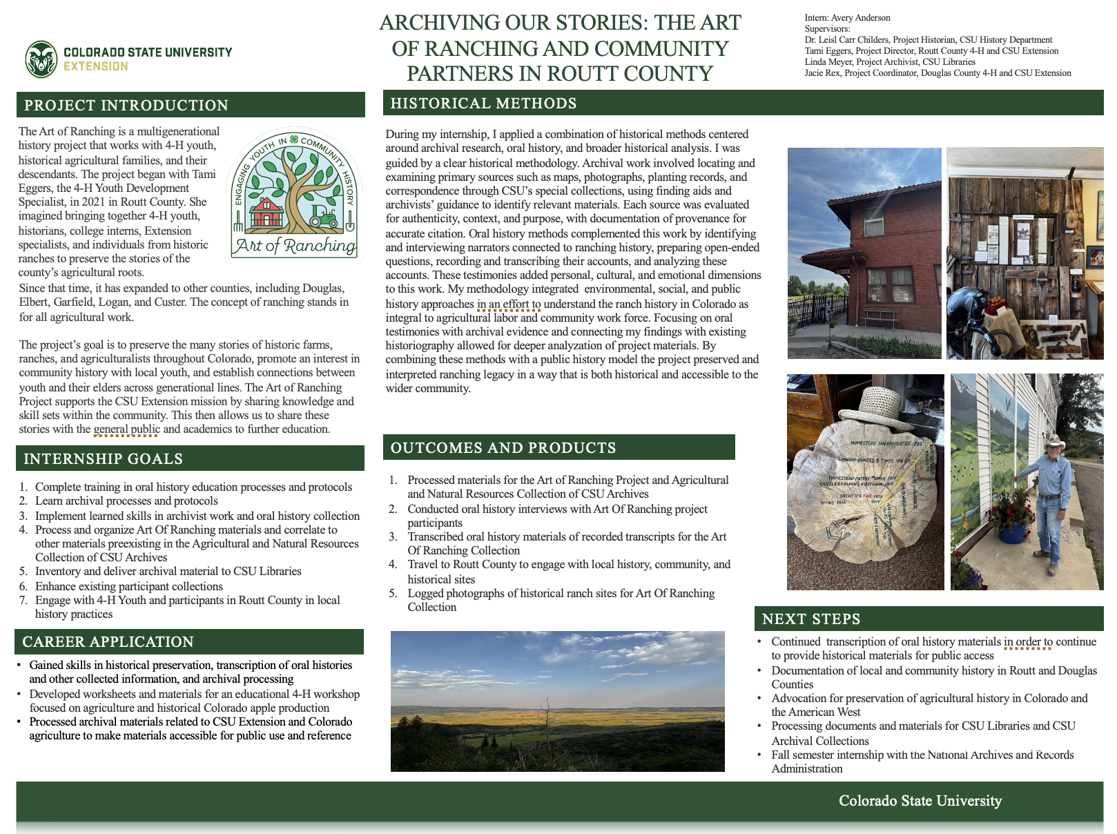 Archiving Our Stories: The Art of Ranching and Community Partners in Routt County