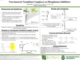 Non-innocent vanadium complexes as phosphatase inhibitors: developing a course UG research experience (CURE)