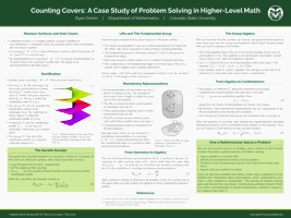 Counting Covers: A Case Study of Problem Solving in Higher-Level Math
