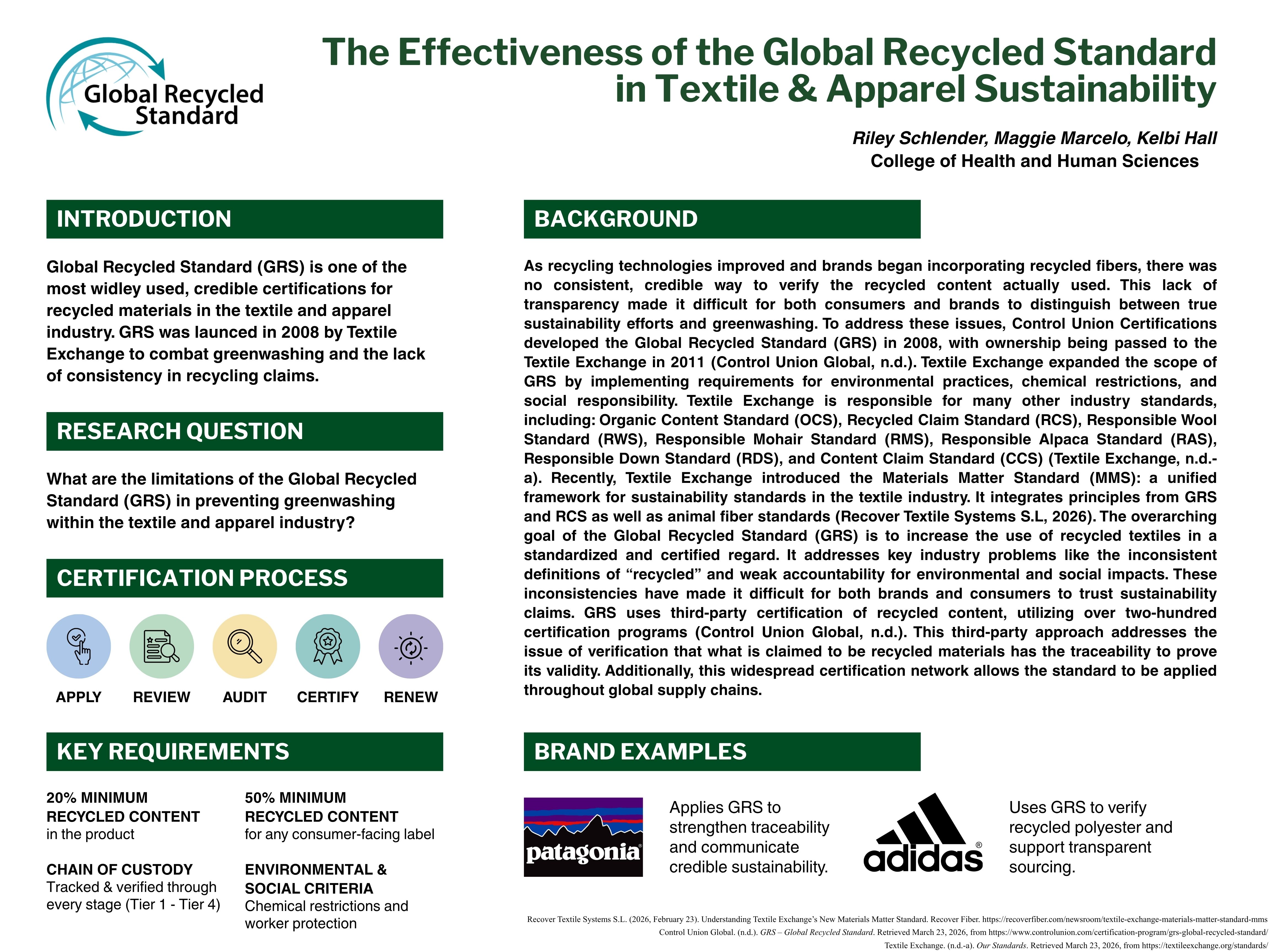 Global Recycled Standard (GRS)