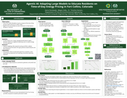 Agentic AI: Adapting Large Language Models to Educate Residents on Time-of-Day Energy Pricing in Fort Collins, Colorado. 