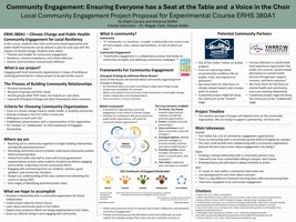 Community Engagement in Action: Ensuring Everyone has a Seat at the Table and a Voice in the Choir