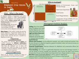 Elephant Crop Heists in India 