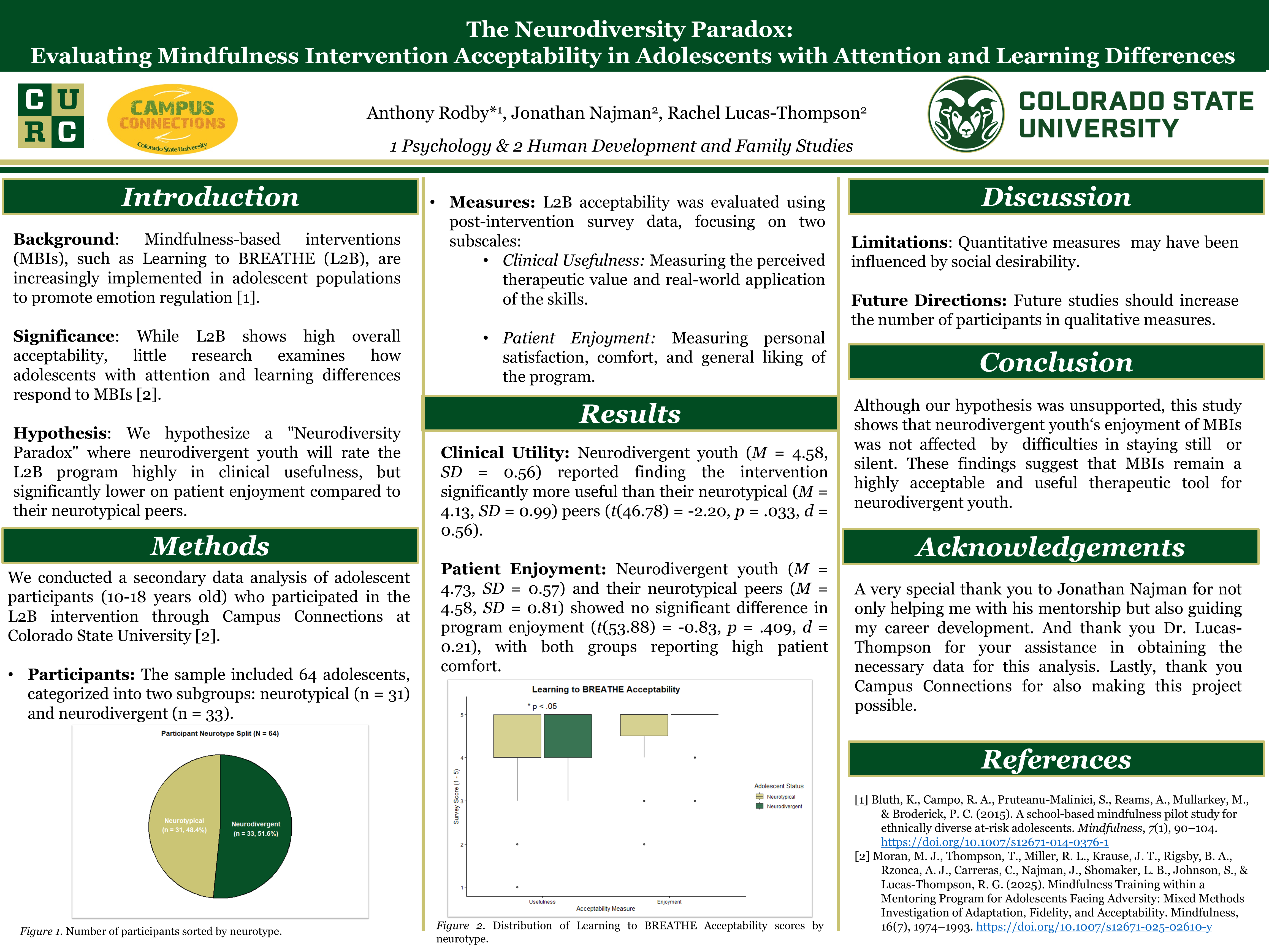 The Neurodiversity Paradox: Evaluating Mindfulness Intervention Acceptability in Adolescents with Attention and Learning Differences