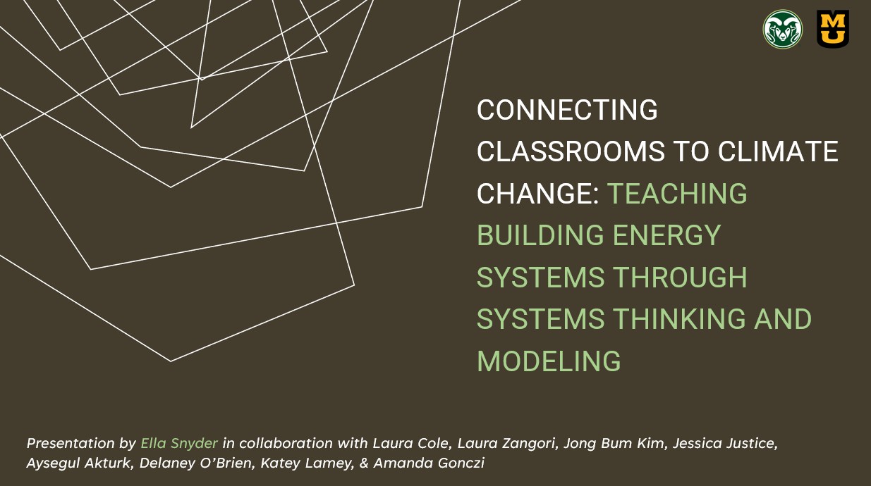 Build it Green (BIG) Teaching Building Energy Systems Through Systems Thinking and Modeling