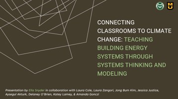 Build it Green (BIG) Teaching Building Energy Systems Through Systems Thinking and Modeling