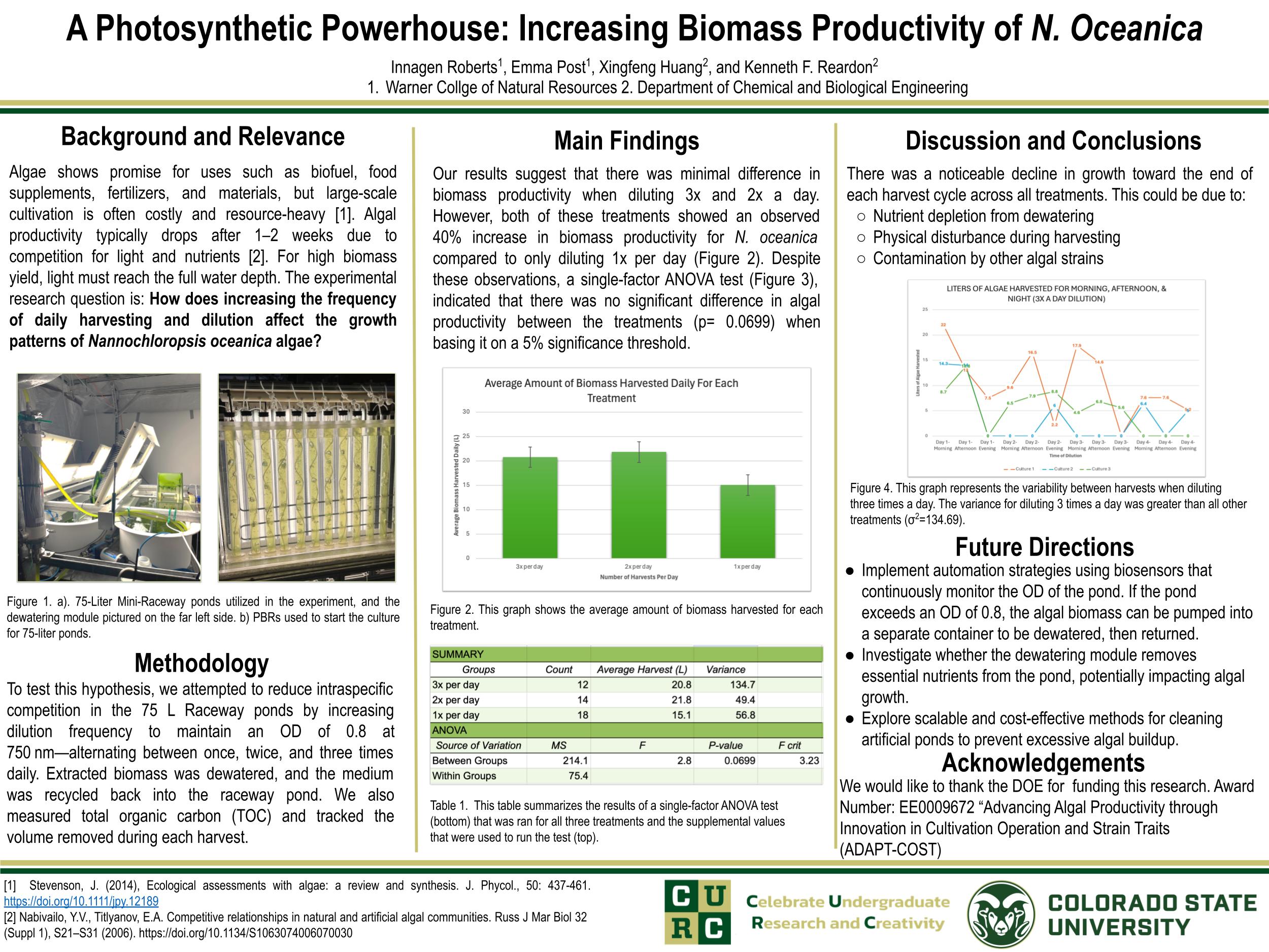 A Photosynthetic Powerhouse: Increasing Light Utilization of N. Oceanica 