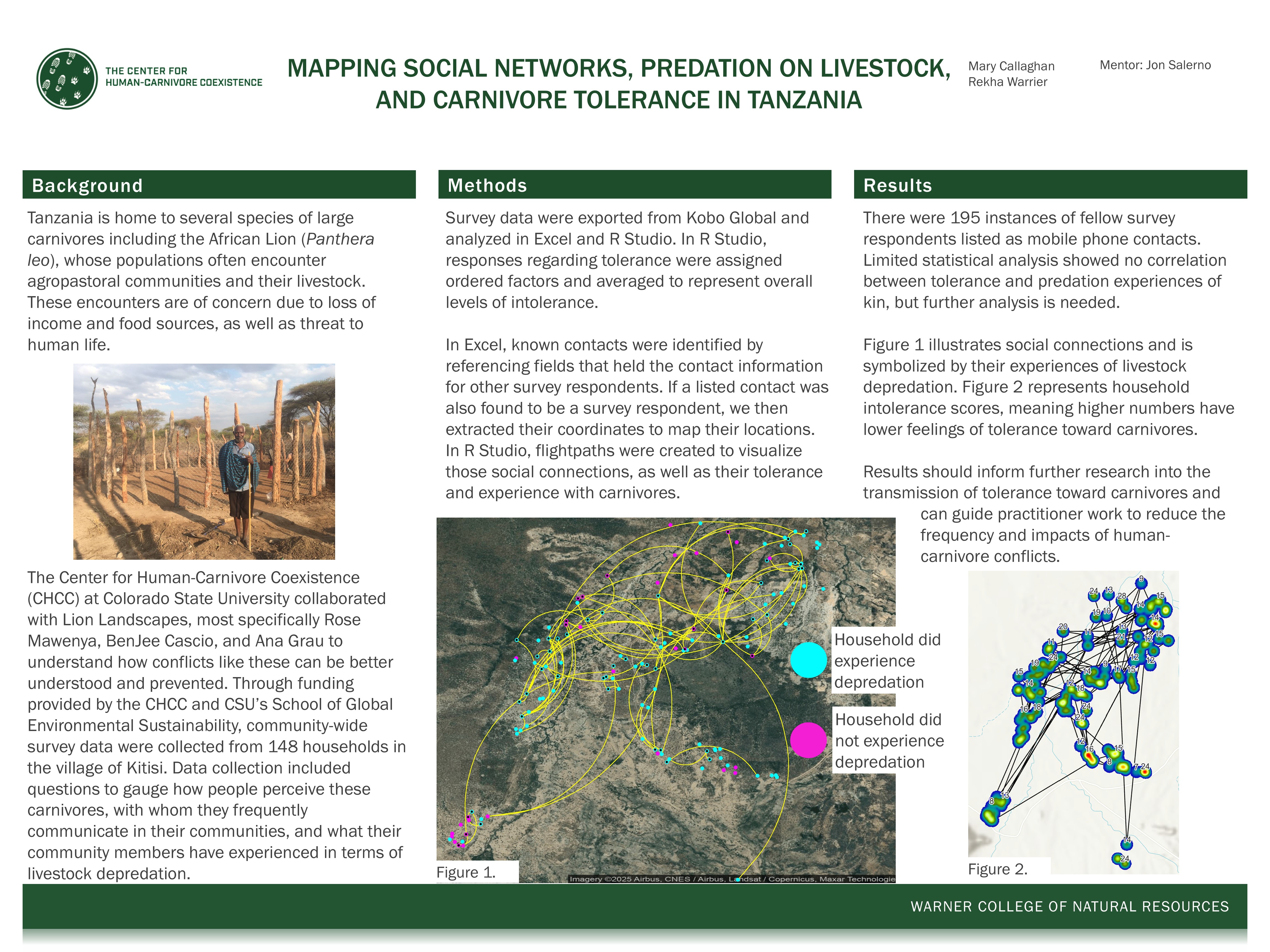 Mapping Social Networks, Livestock Depredation, and Carnivore Tolerance in Tanzania