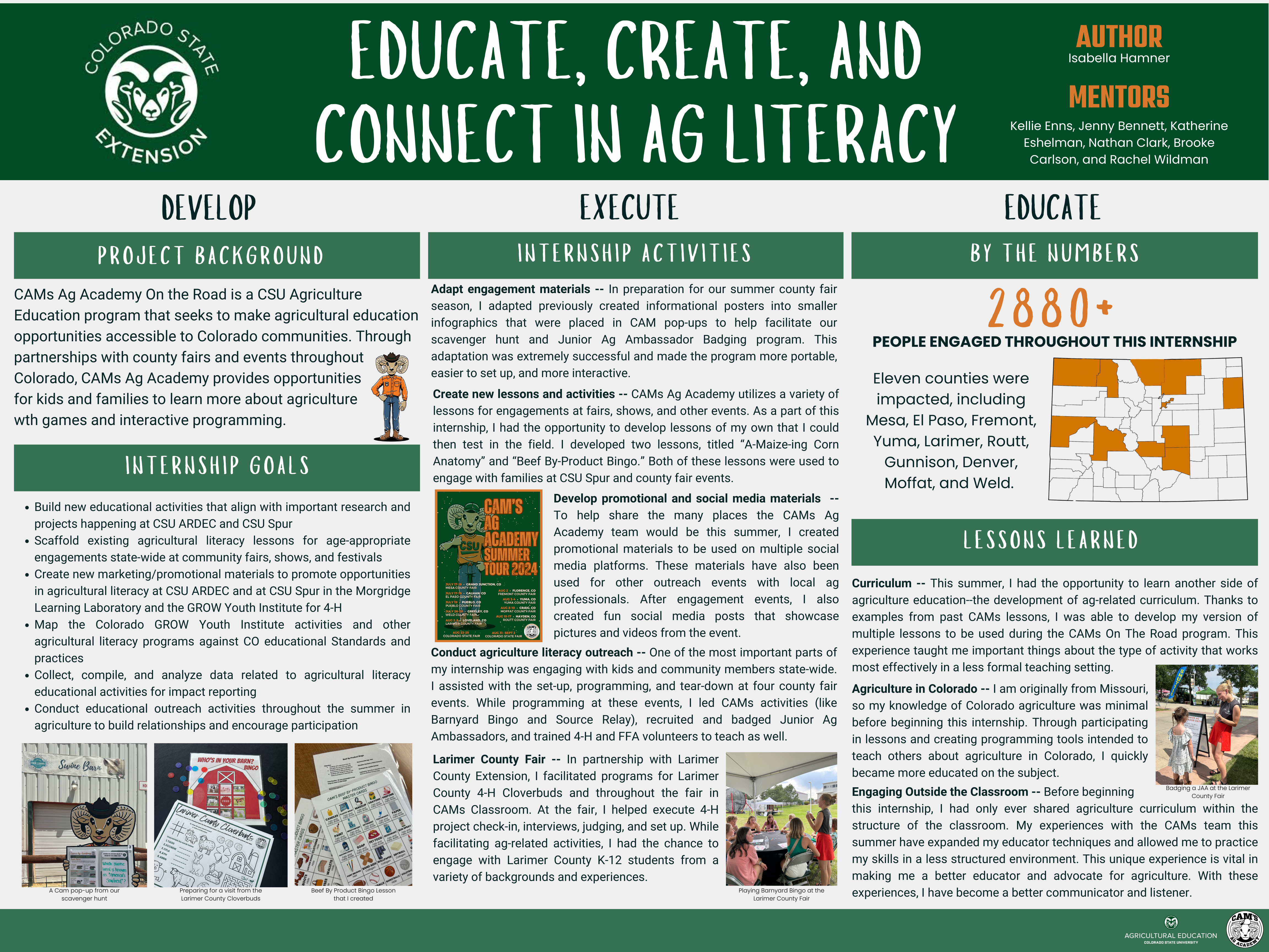Educate, Create, and Connect in Agricultural Literacy