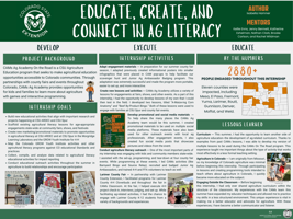 Educate, Create, and Connect in Agricultural Literacy