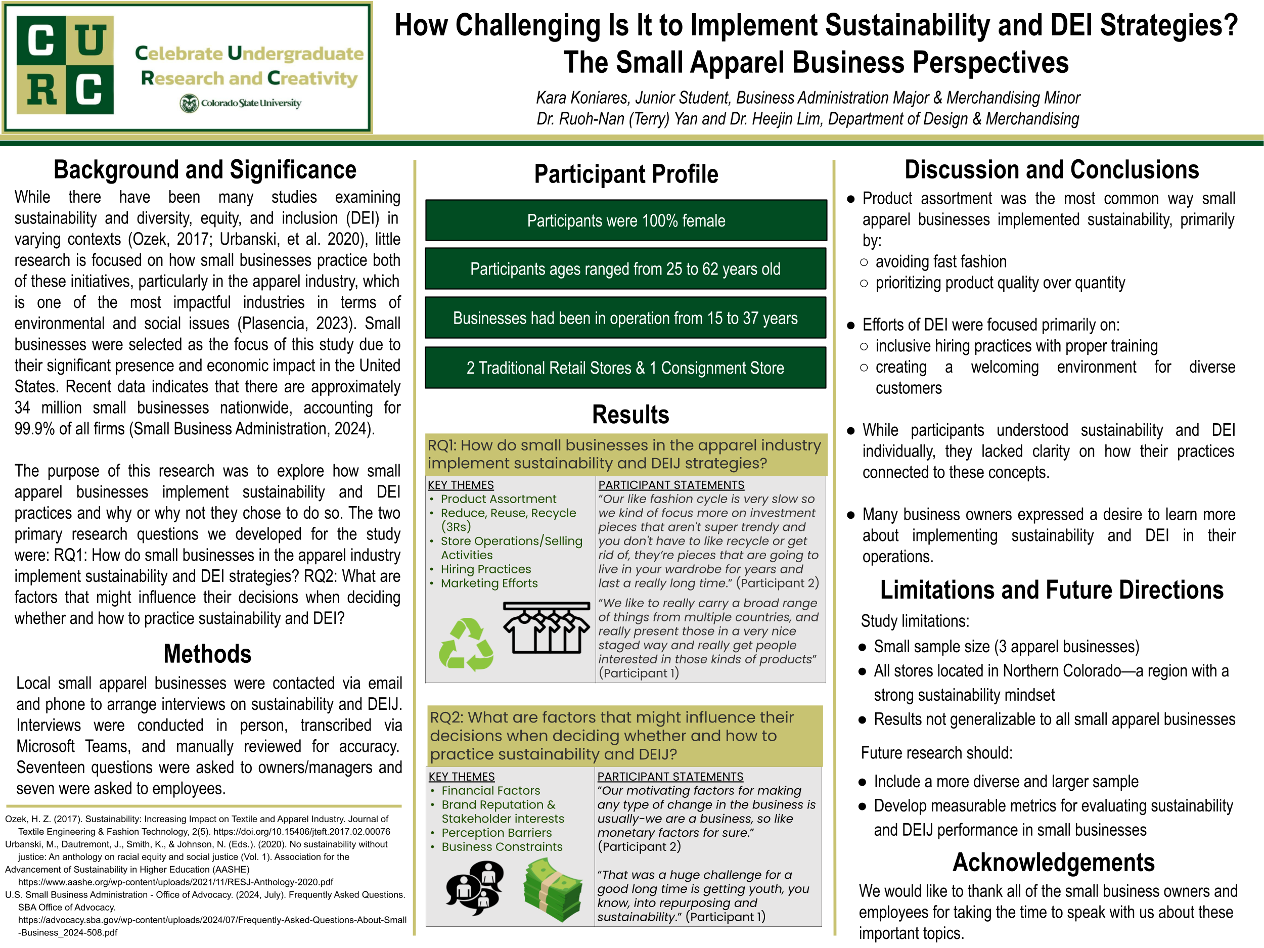 How Challenging Is It to Implement Sustainability and DEIJ Strategies? The Small Apparel Business Perspectives