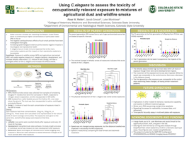 Using C.elegans to assess the toxicity of occupationally relevant exposure to mixtures of agricultural dust and wildfire smoke