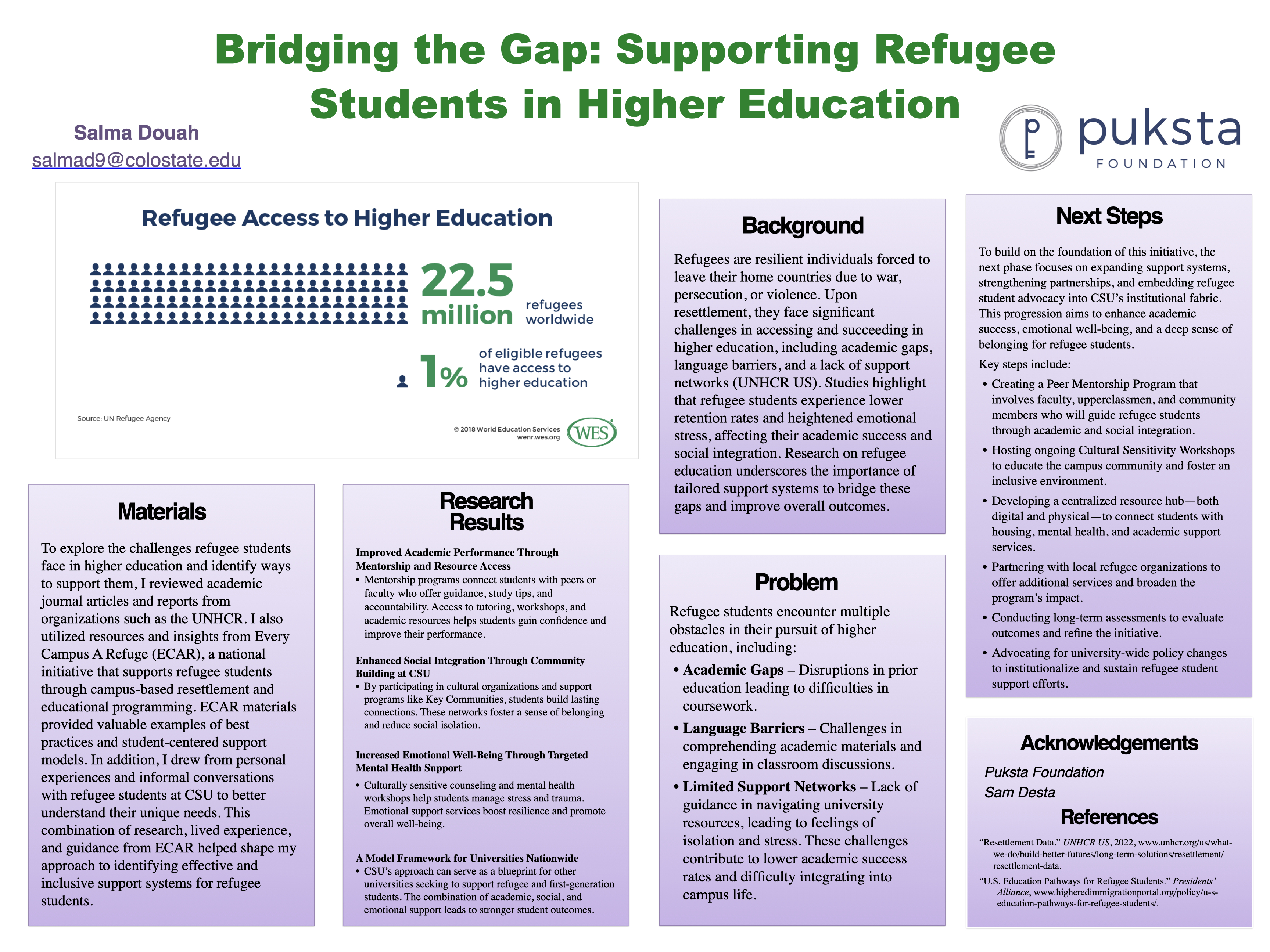 Empowering Refugee Students: Building a Supportive Network at CSU